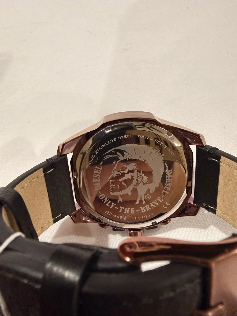 Diesel Black and Rose Gold Men's Chronograph Watch